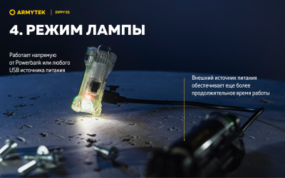 Фонарь налобный Armytek Zippy Extended Set Blue Белый 160 лм, встроенный аккумулятор Li-Pol 100mAh