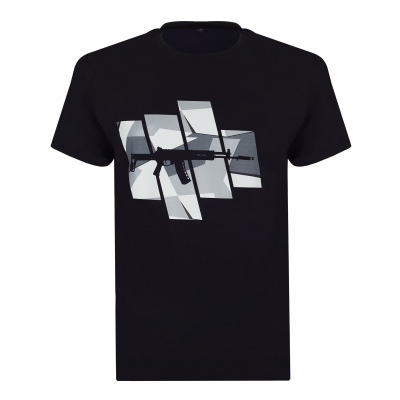 Футболка с принтом "АК-12 Gen2"; черная; размер M (KKF000050)