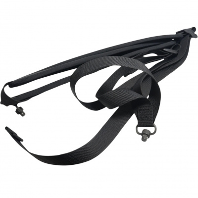 Оружейный ремень ДОЛГ "Биатлон" (зелёный), быстросъемные антабки QD SLS