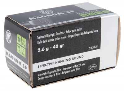 Патрон .22 WMR DN 2.6 SP Magnum  (50 шт.)