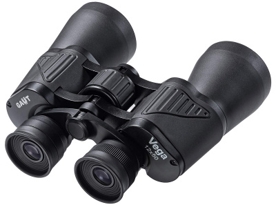 Бинокль GAUT Vega 12x50, Porro-призмы BK7, цвет чёрный, 800г (GV1250B)