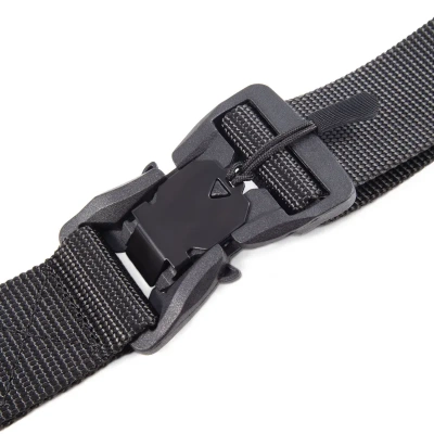 Ремень поясной  "СЛЕДОПЫТ" магнитный, 1400х38 мм, текстиль, цвет черный