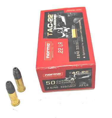 Патрон NORMA кал.22 LR  2,6 г 40 gr LRN TAC-22