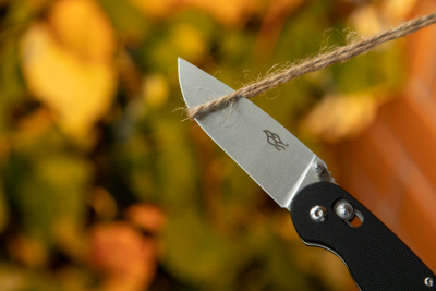 Нож складной Ganzo Firebird FB727S-BK сталь D2, рукоять чёрный G10, замок Axis Lock (крыска)