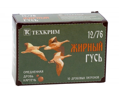 Патрон 12/76 №00 Жирный Гусь (Техкрим)