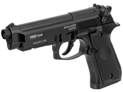 Пистолет пневматический Stalker S92ME (Beretta 92) кал.4,5 мм, металл, 120 м/с (ST-11051ME)
