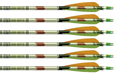 Стрела лучная алюминиевая Easton SUPER LITE XX75 30'' Camo hunter 2314