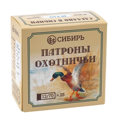 Патрон 12/70 №3 б/к 32 г Premium Сибирь (г.Новосибирск)