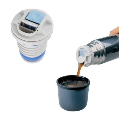 Термос для напитков THERMOS FBB-1000 BC Midnight Blue 0.1L, цв.синий, тепло/холод 18/24ч. (853288)