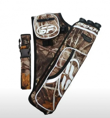 Колчан лучный поясной SF Archery Premium Camo (нейлон, 3 кармана, 3 отделения до 18 стрел)