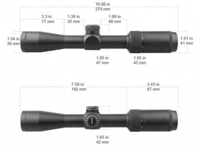 Прицел Vector Optics Matiz 2-7x32, сетка крест, 25,4 мм, без подсветки (SCOM-26P)