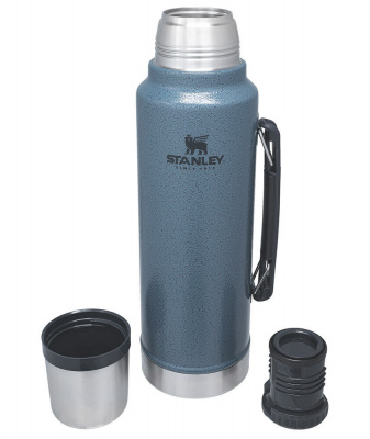 Термос STANLEY Classic 1L  Голубой (24ч. - тепло/холод) (10-08266-033)