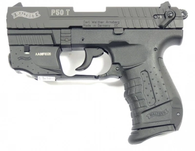 Пистолет газовый Walther P50T с ЛЦУ кал.10x22Т