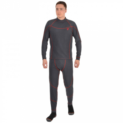 Комплект мужской "Thermo HSN-200" велюр, графит (777-9)