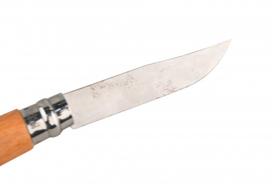 Нож хозяйственный Opinel 07 VRN - клинок 7 см, углеродистая сталь XC90, рукоять бук, замок Viroblock (113070)