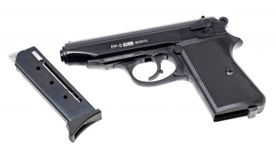 Пистолет сигнальный PP-S KURS (Walther PP) кал.5,5 мм под патрон 10ТК, цв.чёрный