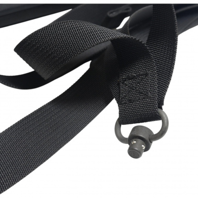 Оружейный ремень ДОЛГ "Биатлон" (зелёный), быстросъемные антабки QD SLS