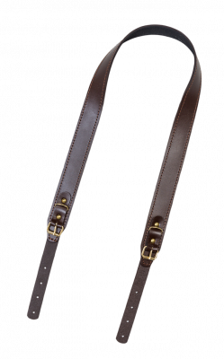 Ремень погонный с противоскользящей накладкой/ кожа/ коричневый (220340035)