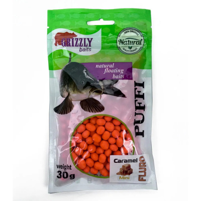 Воздушное пенотесто Fluoro PUFFI Grizzly baits Конопля, Смородина, Клубника 30гр.