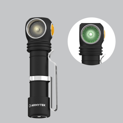 Фонарь Armytek Wizard C2 WG Magnet USB Тёплый и зелёный/1020 и 400лм (F09201W)