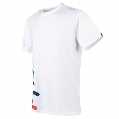 Футболка с принтом Автоматы; белая; 100% хлопок; размер XL (ОТК001425)