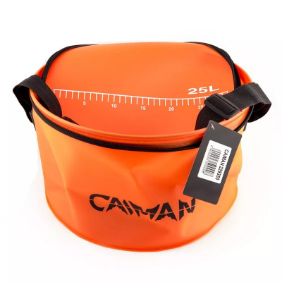 Ведро складное круглое Caiman EVA 25 л Ф35см с линейкой
