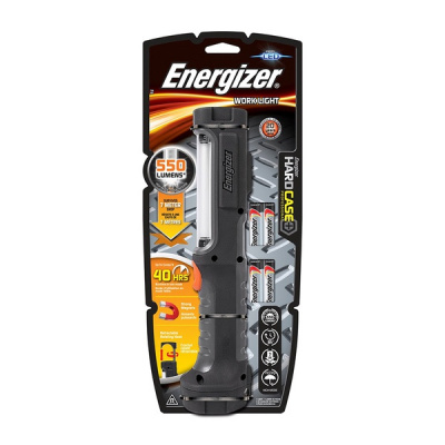 Фонарь ручной ENERGIZER Hard Case Pro Work Light 350 люмен, 4 шт.хAA, крепление крюк и магнит (639825)