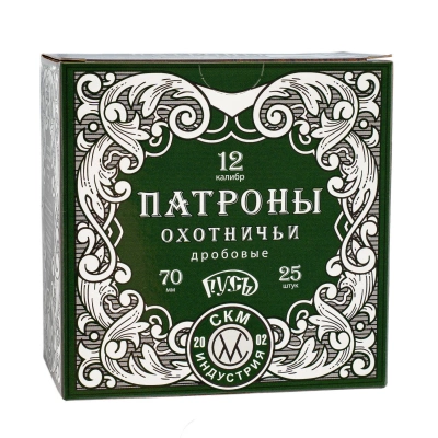 Патрон 12/70 №3 б/к 36 г  "Русь" СКМ