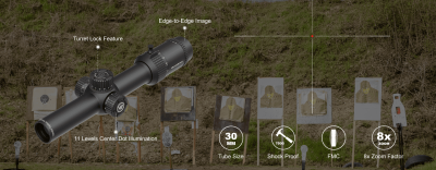 Прицел оптический Vector Optics Forester 1-8x24 SFP (SCOC-38)