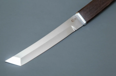 Нож Танто кованный из стали Х12МФ, рукоять венге, притин дюраль (11508)