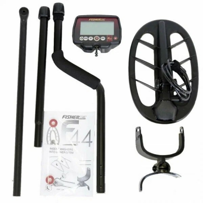 Металлоискатель Fisher F44 катушка 4''DD', 5 режимов, 7,69 кГц, 2хАА, обнаружение монеты до 27 см