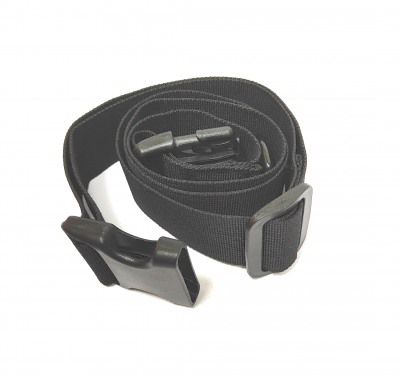 Ремень брючный,  пряжка фастекс, кольцо для подвеса, ширина 38 мм, длина до 115 см, цв. чёрный