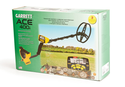 Металлоискатель Garrett ACE 400i # 1141560 (катушка 11''x8,5''DD, 5 режимов)