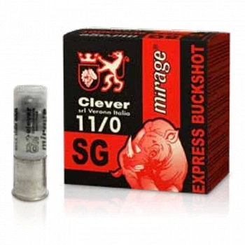 Патрон 12/70 Картечь 8,6 мм (11/0) Clever