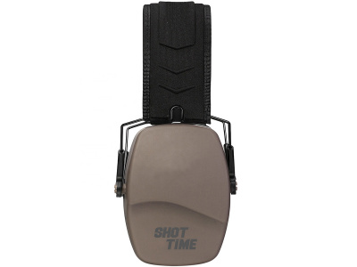 Наушники противошумные ShotTime 16 стрелковые, NRR 25dB /SNR 31dB, Tan, 215 г EST-P-16T