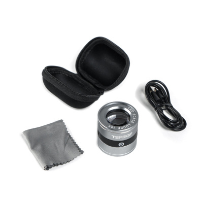 Лупа с ультрафиолетовой подсветкой TSPROF Magnify 10x 