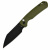 Нож складной CJRB J1945-BGN Pyrite-Light ст.AR-RPM9, рукоять зелёный FRN, замок Button-Lock, клинок Black Coating