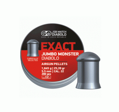 Пуля пневматическая JSB Diabolo Exact  Jumbo Monster кал.5,52 мм, 1.645 г (200шт.) 