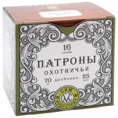 Патрон 16/70 №3  30 г  СКМ