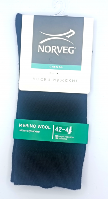 Носки мужские NORVEG Merino Wool с бортиком цвет черный (9MMBRU-002)