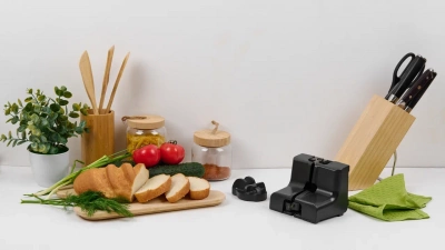 Набор точилок для кухонных ножей TSPROF Aprisa Fast + Gentle - V-подвод в 35˚, обдирка, #320 и #600 Грит (APRFSTGNT)