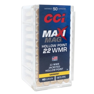 Патрон 22 WMR CCI HP Maxi Mag  JHP  2,59 г Varmint  (уп.50 шт)