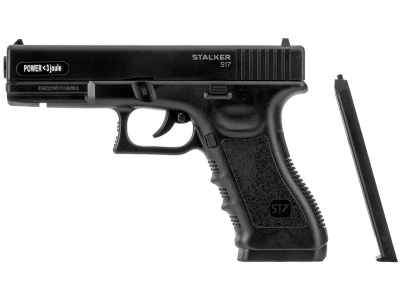 Пистолет пневматический Stalker S17 (Glock17) кал.4,5 мм, плс, 120 м/с