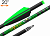 Стрела арбалетная микс карбон Centershot Toxic 20" Half Moon Nock