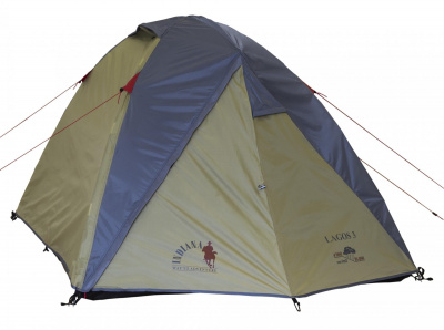Палатка двухместная Indiana Lagos-2 (230х220х110 см, 2 тамбура, 2 входа, антимоскит.)