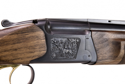 Ружье охотничье МР-27ЕМ орех, L-725мм, Д.Н., травление гравировка рис.Собака за птичкой  кал.12*76 (28729)