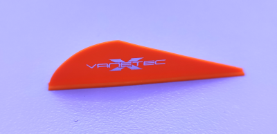 Оперение Interloper Vanetec 2" цвет оранжевый, вес 0,3 г, длина 4,9 см., высота 1,3 см