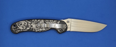 Нож складной Steel Claw "Rat01-1" сталь VG10, рукоять G10  принт на чёрном, замок Liner Lock
