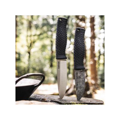 Нож с фиксированным клинком Boker 121505 Bronco Mini сталь 80CrV2, рукоять TPE, ножны Kydex