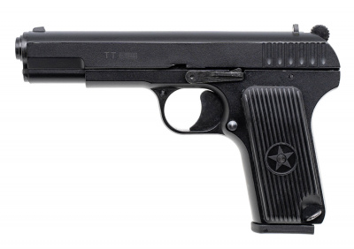 Пистолет сигнальный ТТ KURS (пистолет "Тульский Токарев") кал.5,5 мм под патрон 10ТК, цв.чёрный